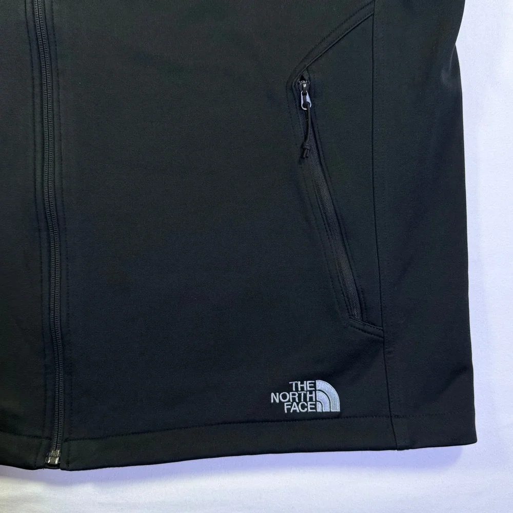 The North Face Mens Cadillac Softshell Vest Black Full Zip Jacket 2XL NF0A3LGZ